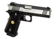 WE Hi-Capa 4.3 Ops-Tactical Full Metal GBB Silver