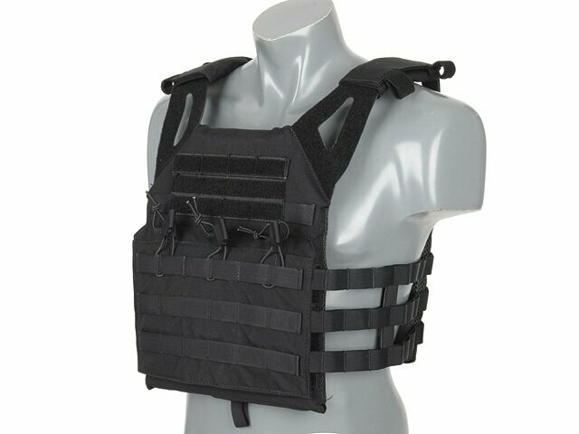 Jump Plate Carrier Tactical Vest - Black