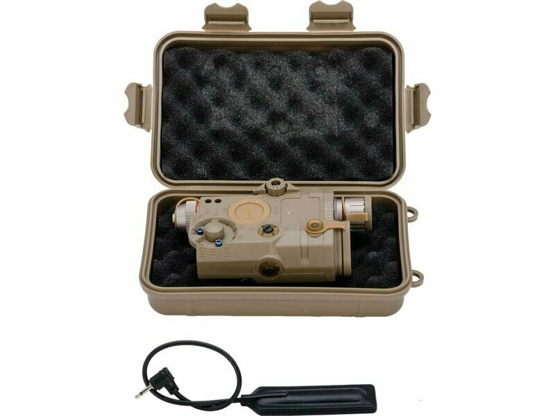 PEQ box with red Laser , IR and Led Flashlight