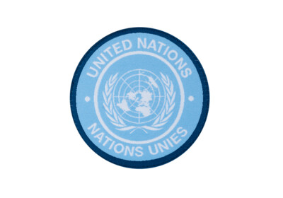 UN United Nations Woven Round Patch