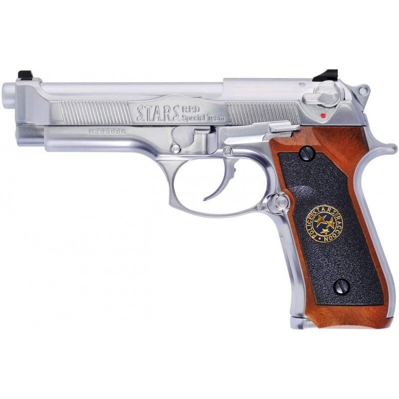 WE  M92 Samurai Edge Biohazard  GBB Pistol Silver