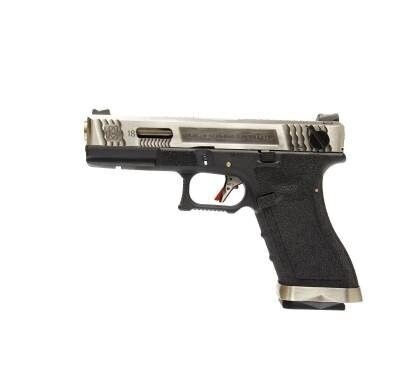 WE G-Force 18c  Silver Barrel & Slide GBB