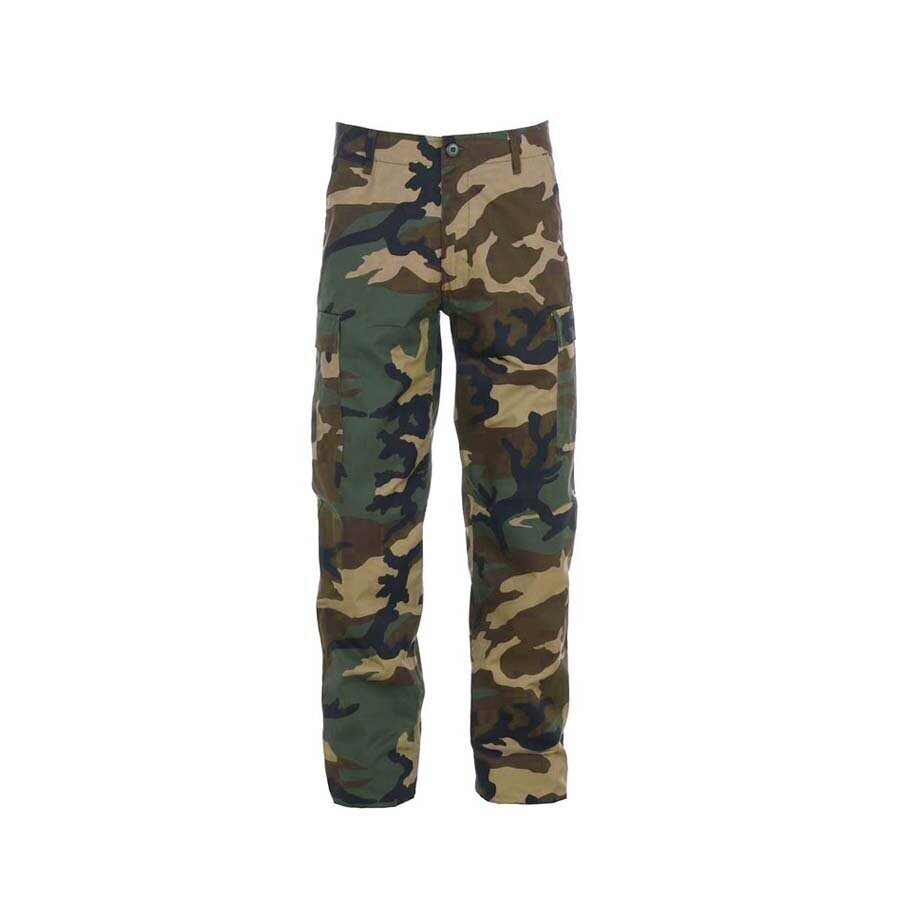 Kids Combat Trousers  Woodland