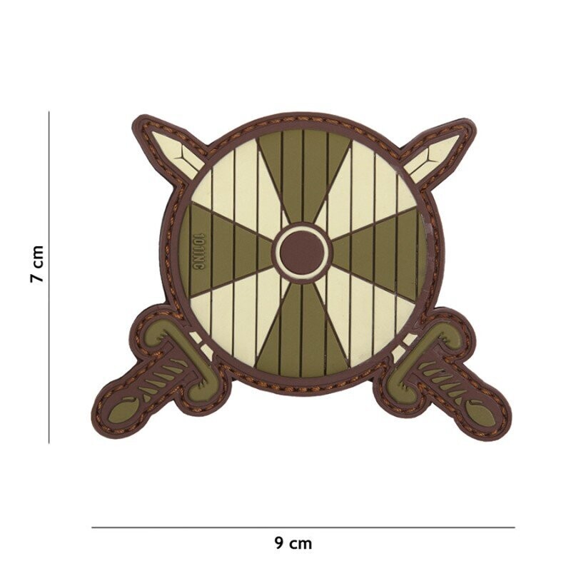 Viking Shield Green Rubber Patch