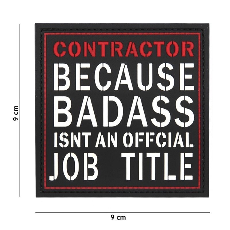 Contractor- Red/White Rubber Patch