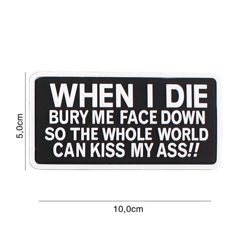 When I Die Rubber Patch