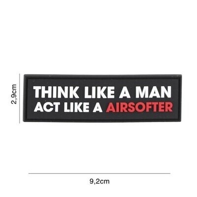 Think Like A Man Black Rubber Patch