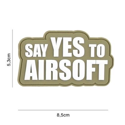 Say Yes To Airsoft Coyote Rubber Patch