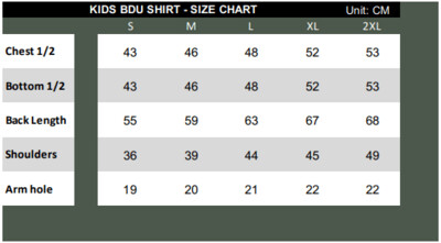 Kids Combat Shirt Woodland