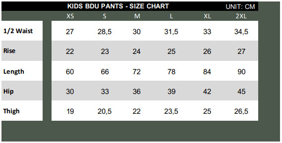Kids Combat Trousers Woodland