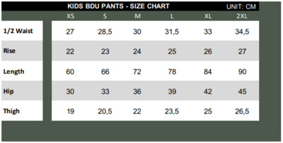 Kids Combat Trousers Woodland