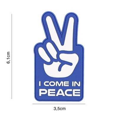 I Come in Peace  Rubber Patch