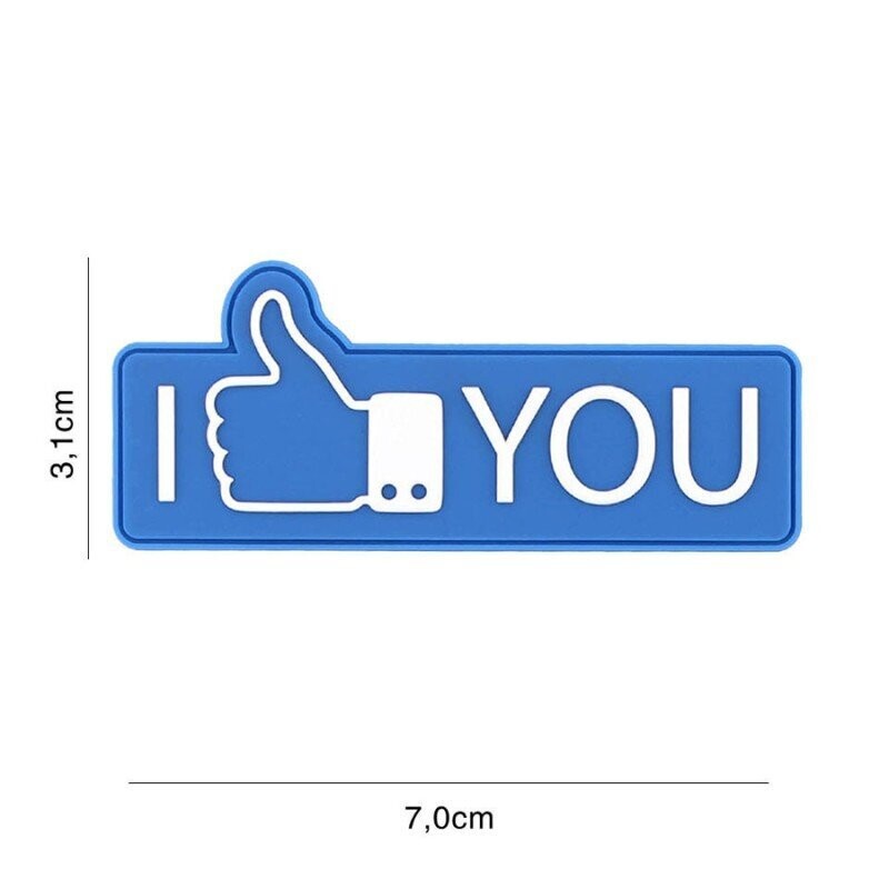 Facebook I Like You rubber patch