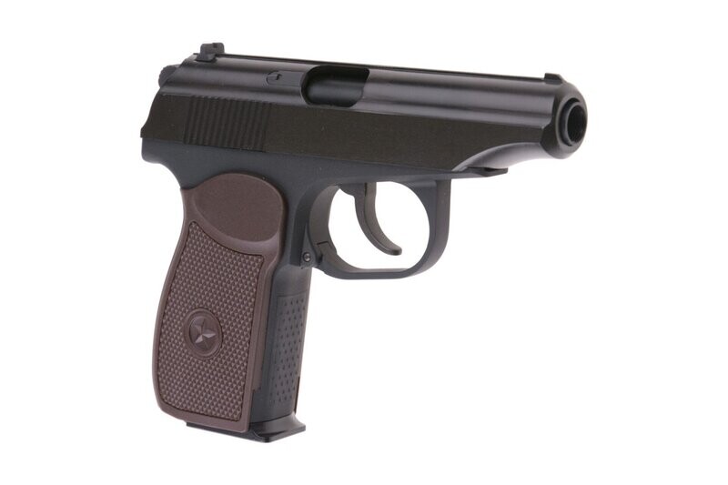 WE MK Makarov GBB Pistol Black/Brown Grip