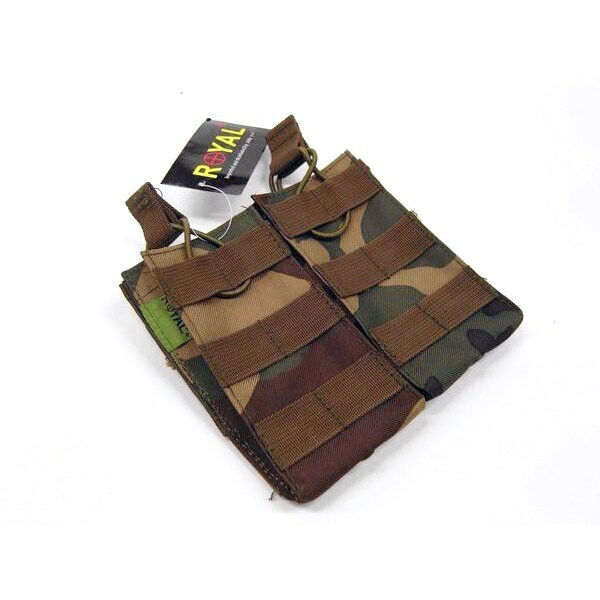 M4 Magazine  Double Fast Pouch Woodland