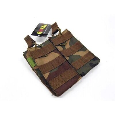 M4 Magazine Double Fast Pouch Woodland
