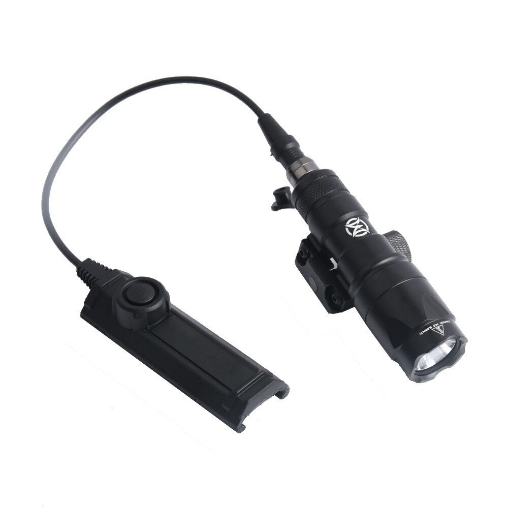 Rail Mounted LED  Flashlight Black