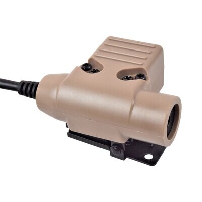 PTT Button for Baofeng / Kenwood Tan