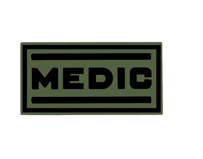 Medic Olive Rubber Patch