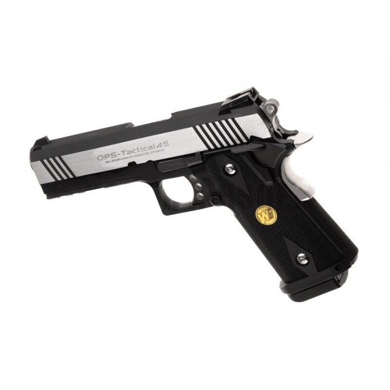 WE Hi-Capa 4.3 Ops-Tactical Full Metal GBB Silver