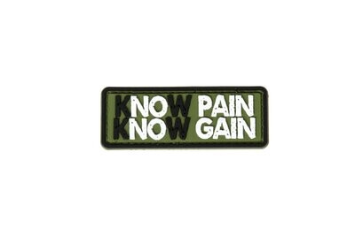Know Pain Green Rubber Patch