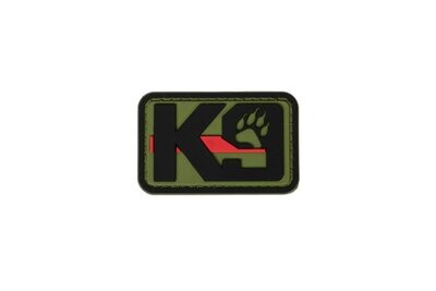 K9 Red Rubber Patch