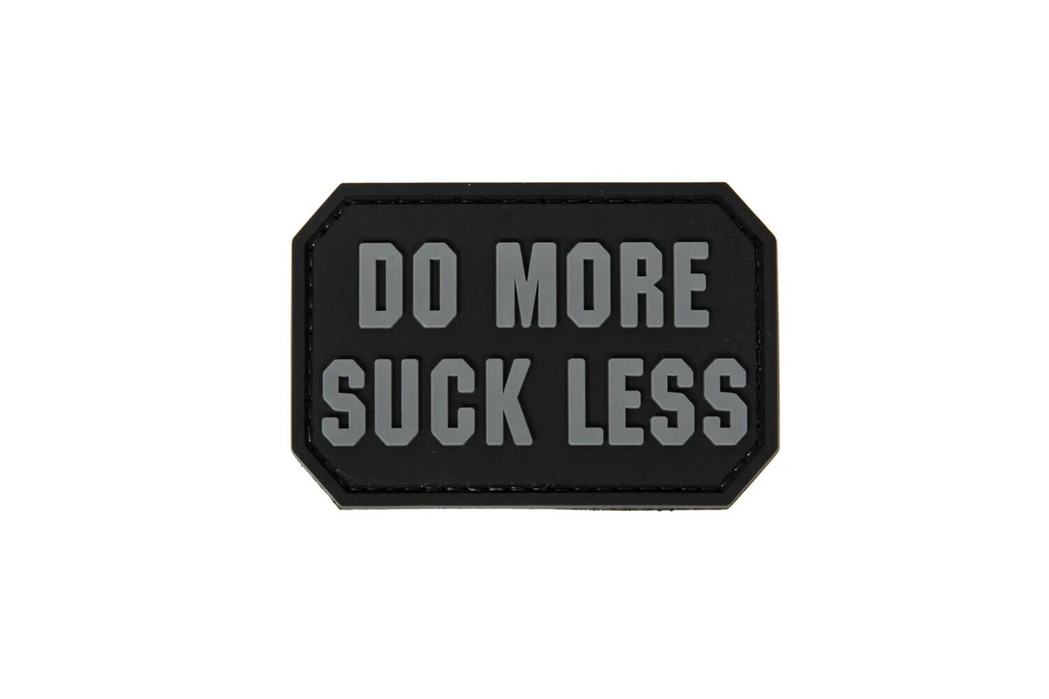 Do More  black Grey Rubber Patch