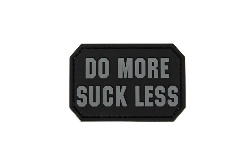 Do More  black Grey Rubber Patch