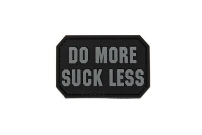 Do More black Grey Rubber Patch