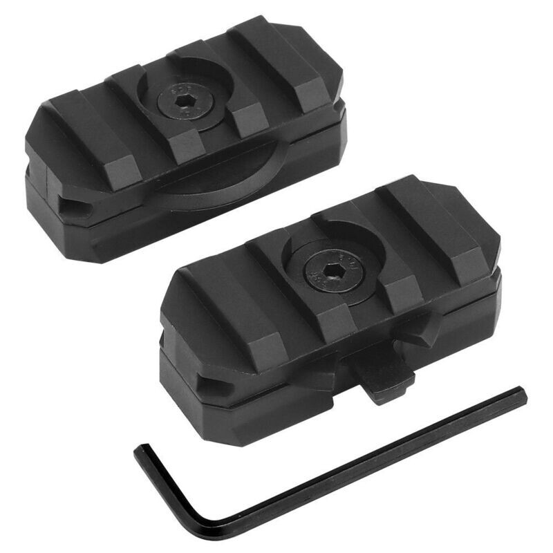 Helmet  Rotatable Mounting Rails Black