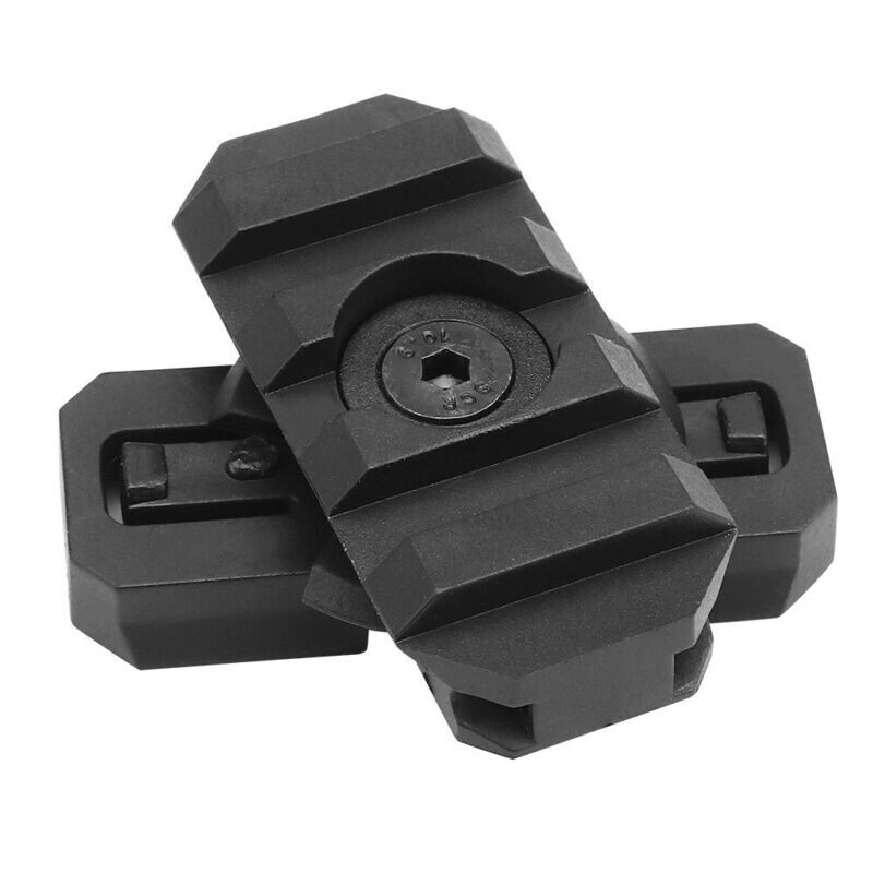 Helmet Rotatable Mounting Rails Black