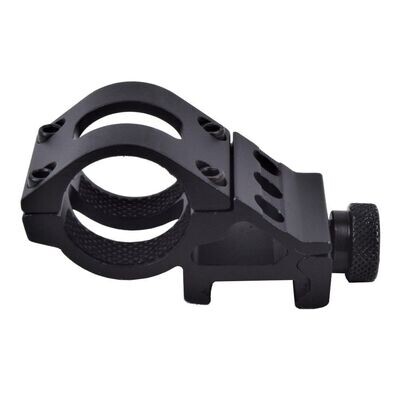 Light / Laser 1" Metal Mount Black