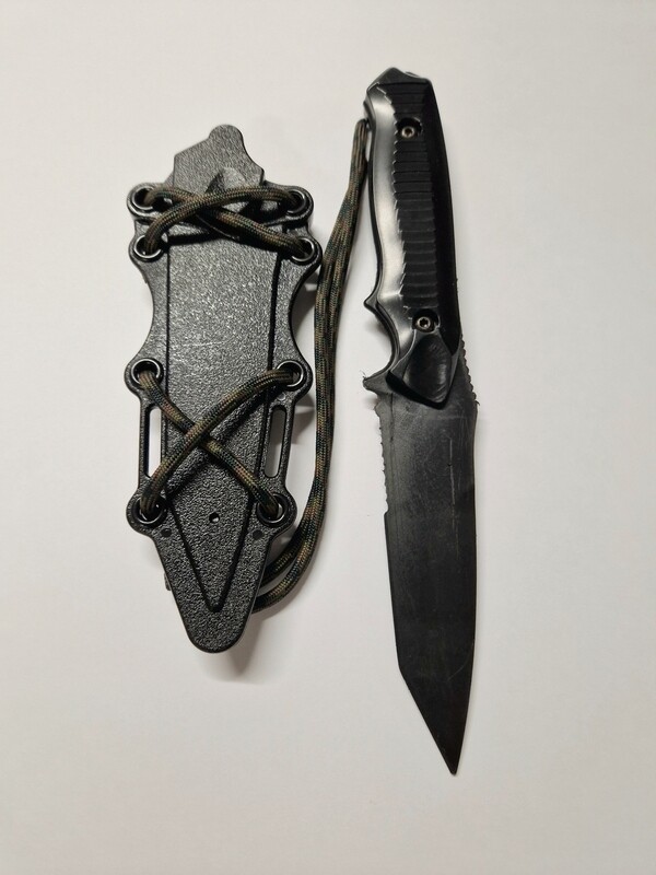 Tanto Plastic Airsoft Knife - Black