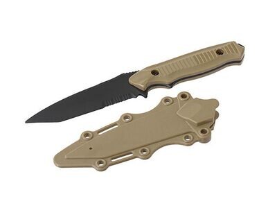 Tanto Plastic Airsoft Knife - Coyote