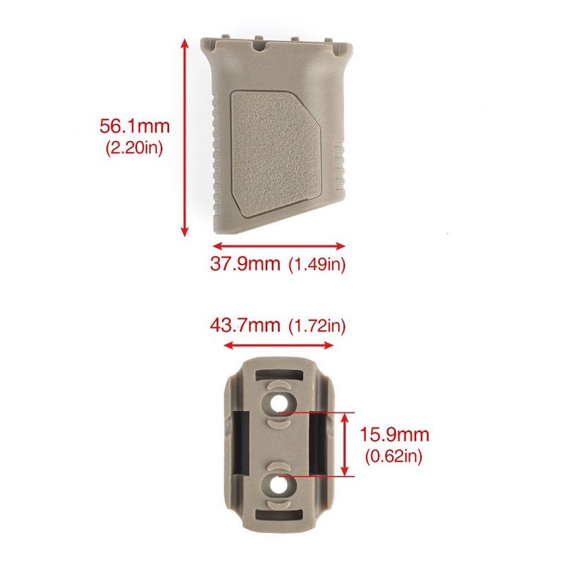 Short Vertical Grip M-lock / Keymod - DE