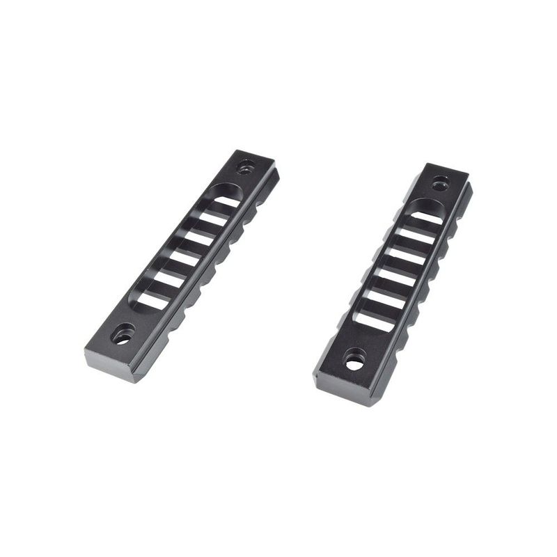2pc Standard 20mm 7 Slot Metal Rails