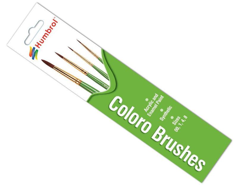 Humbrol Coloro Brush Pack - Size 000/0/2/4