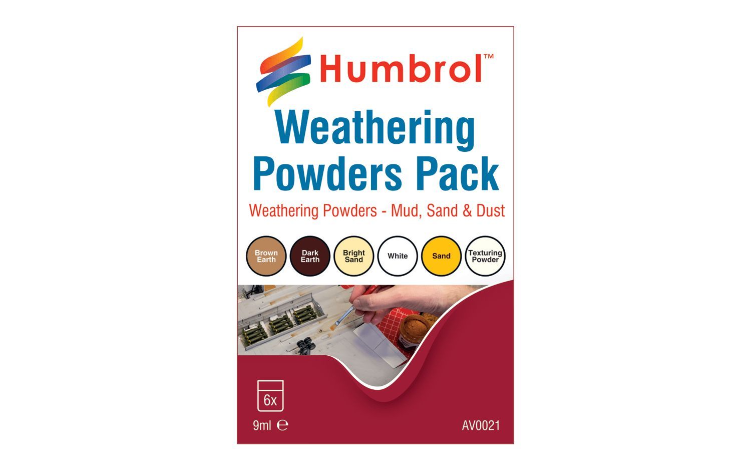 Humbrol Weathering Powders Mixed pack