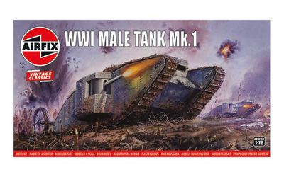 WWI Male Tank Mk.I 1:76