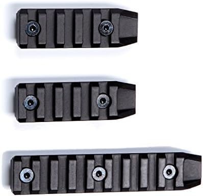 ASG  3 piece KeyMod Rail Set Black