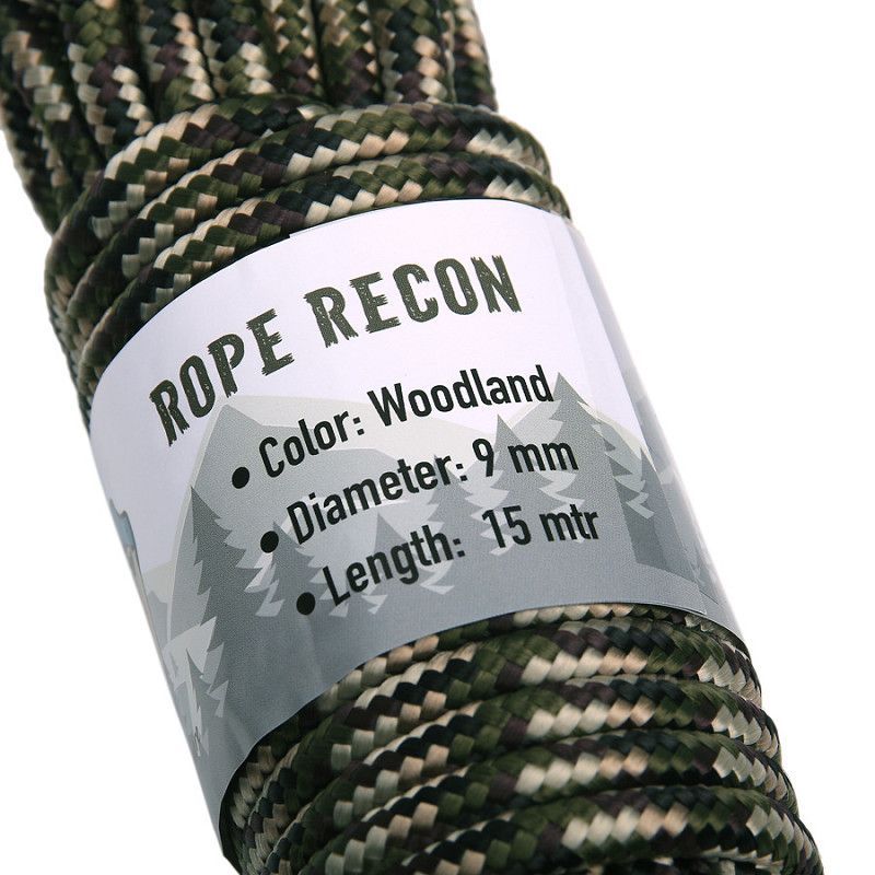 Paracord  9mm 15ft Camo