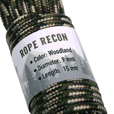 Paracord 9mm 15ft Camo