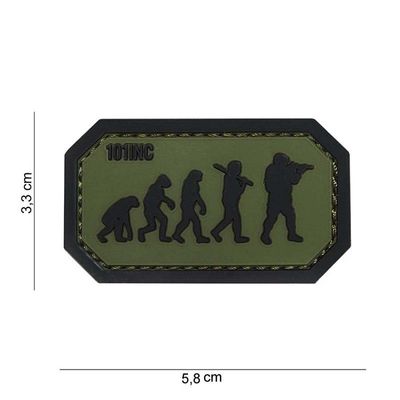 Airsoft evolution Green/Black Rubber Patch