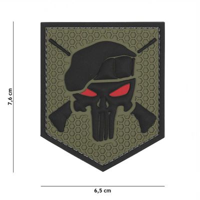 Commando Punisher  Skull Rubber Patch