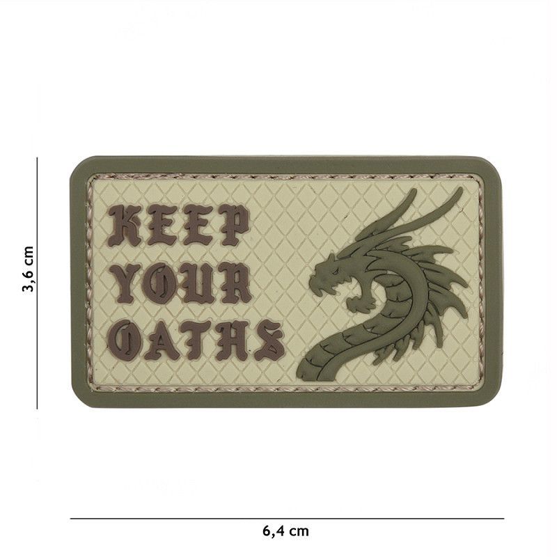 Keep Your Oaths coyote Rubber Patch