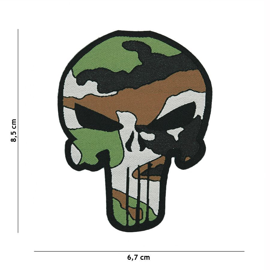 Punisher Woodland Woven Patch