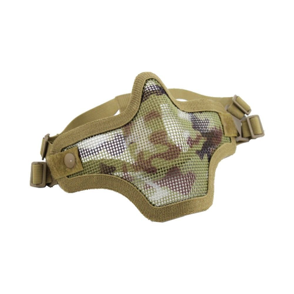 Mesh Lower Face Mask Tan Camo