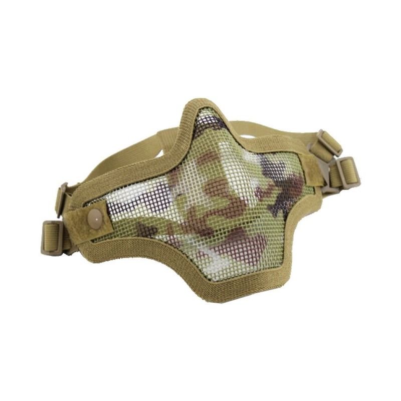 Mesh Lower Face Mask Tan Camo