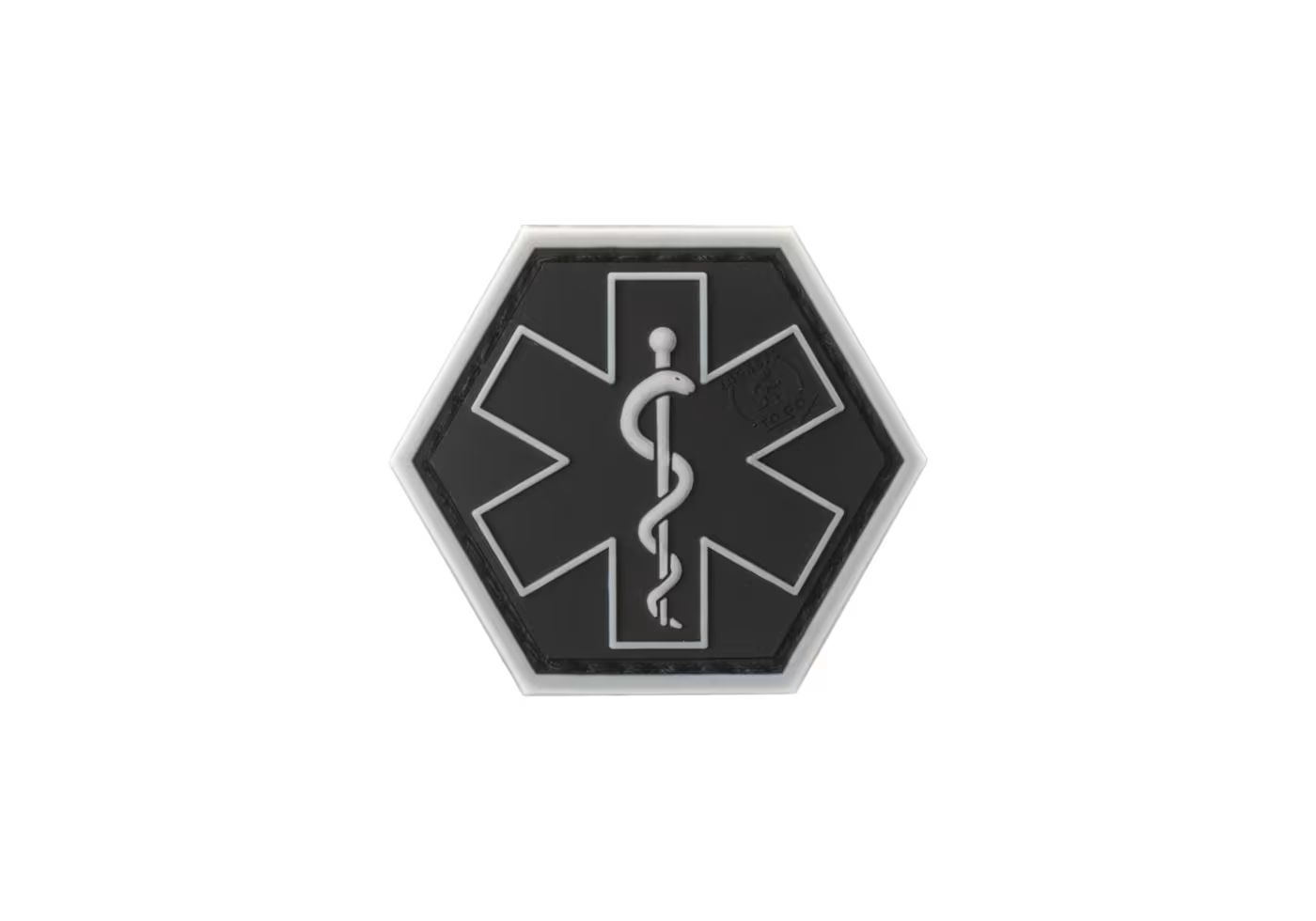 Paramedic  Hex  Rubber Patch Black