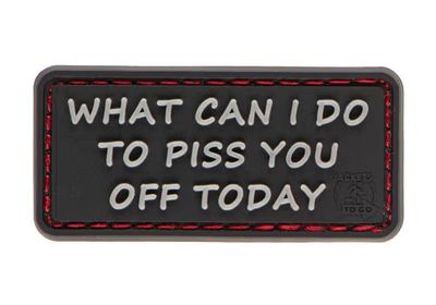 "What can i do" Rubber Patch Black
